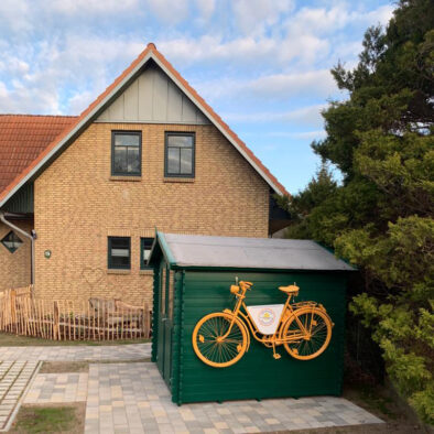 Gartenhaus für die Fahrräder